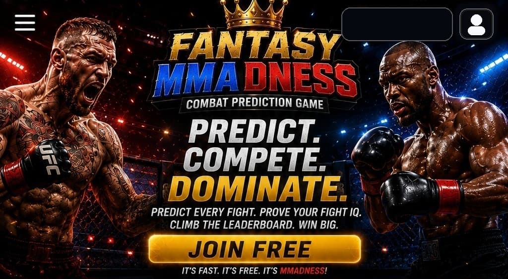 Fantasy MMAdness combat prediction game